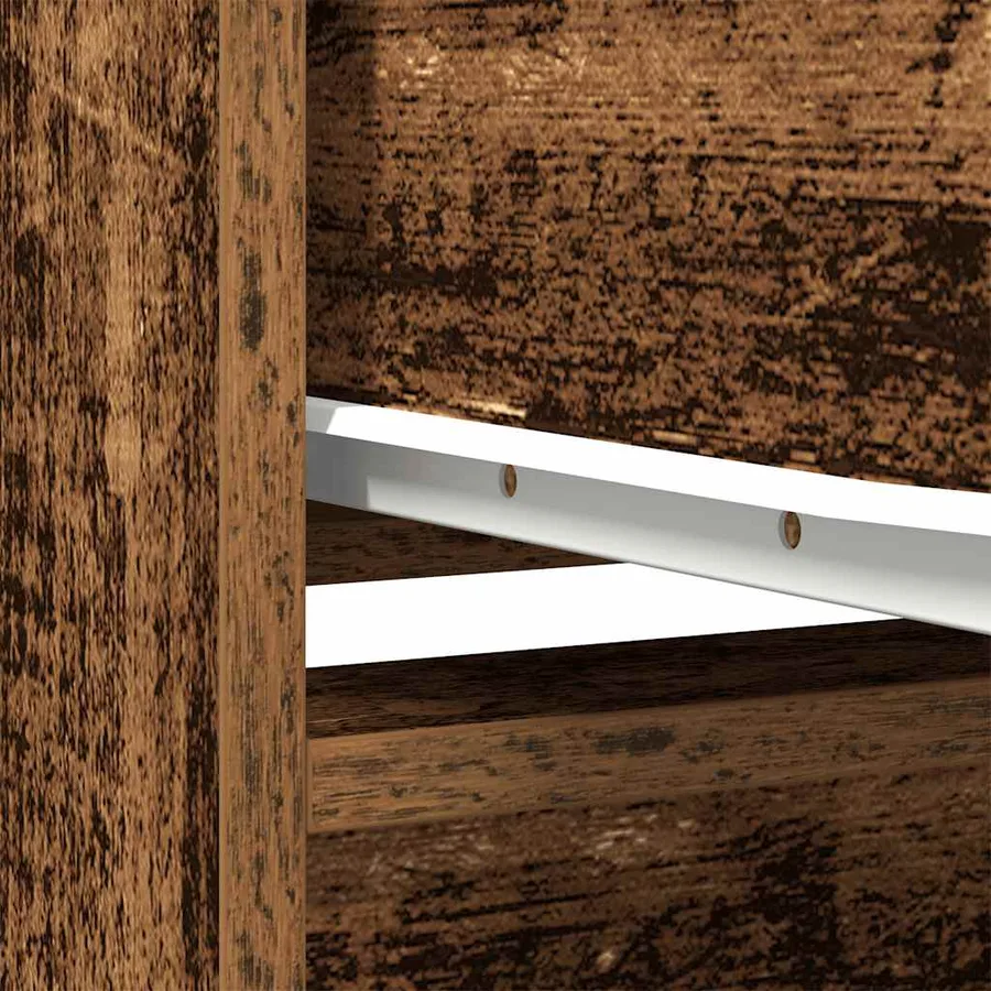 Buffet haut 29,5x34x119,5 cm vieux bois bois d'ingénierie - 11
