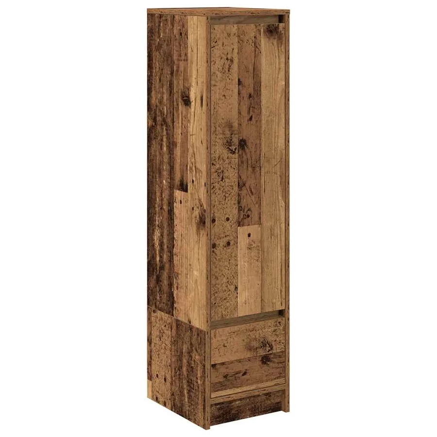 Buffet haut 29,5x34x119,5 cm vieux bois bois d'ingénierie - 2