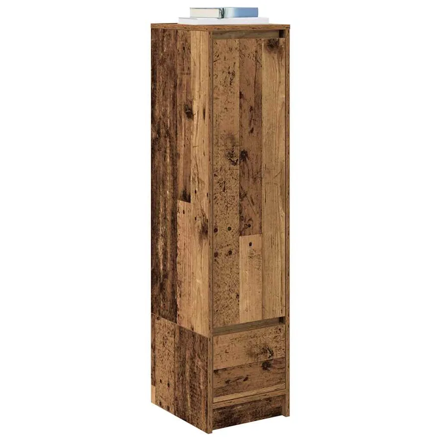 Buffet haut 29,5x34x119,5 cm vieux bois bois d'ingénierie - 4
