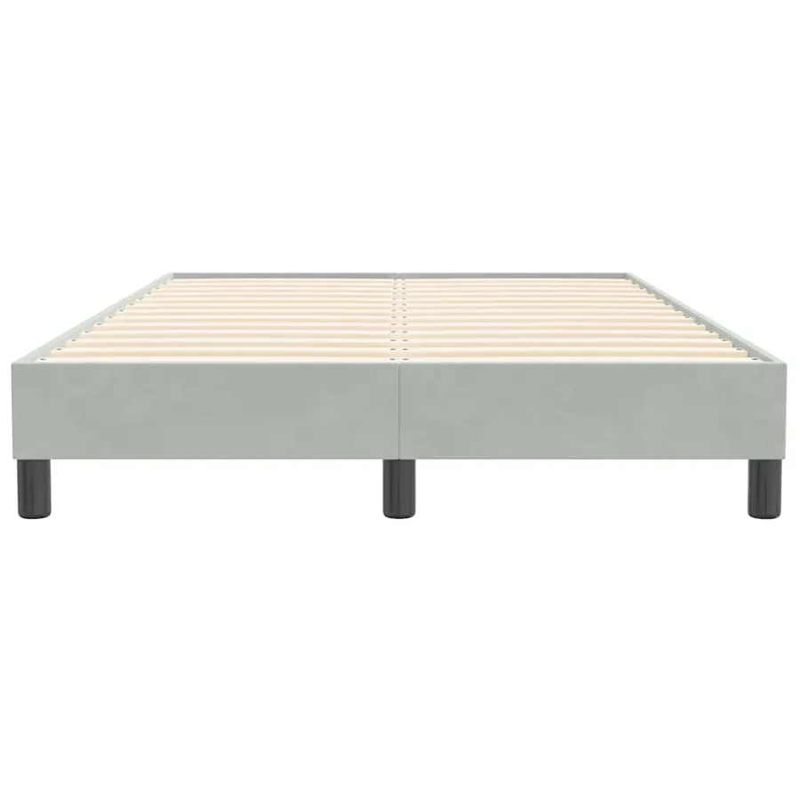 Sommier à lattes de lit sans matelas gris clair 120x210 cm - 5