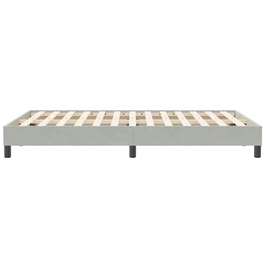 Sommier à lattes de lit sans matelas gris clair 120x210 cm - 6