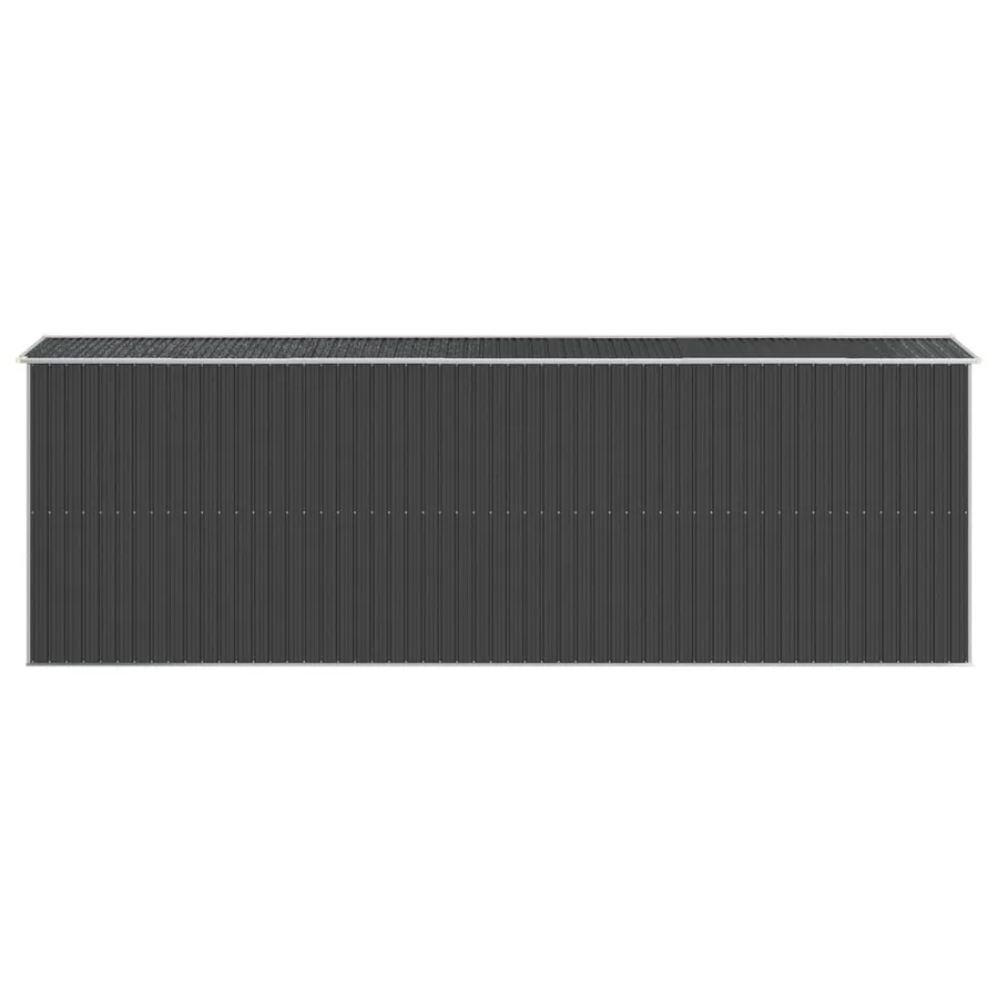 Garden Shed Anthracite 192x606x223 cm Galvanised Metal - 5