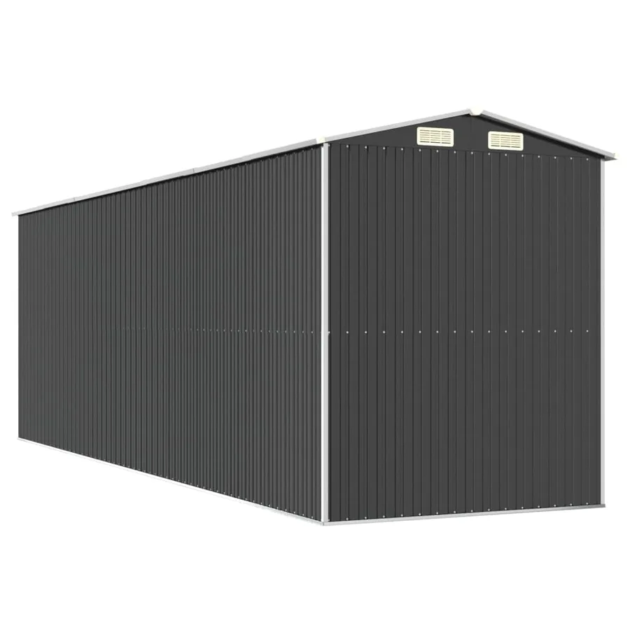 Garden Shed Anthracite 192x606x223 cm Galvanised Metal - 6