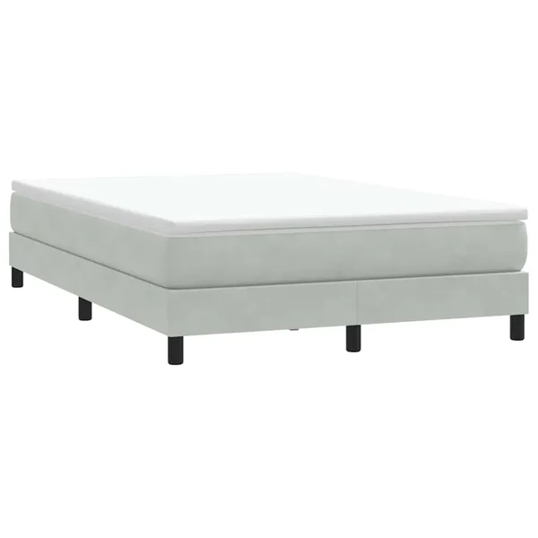 Sommier à lattes de lit sans matelas gris clair 160x210 cm