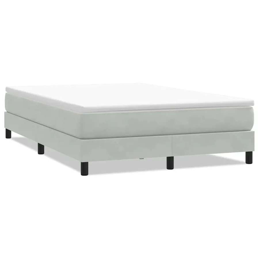 Sommier à lattes de lit sans matelas gris clair 160x210 cm - 2