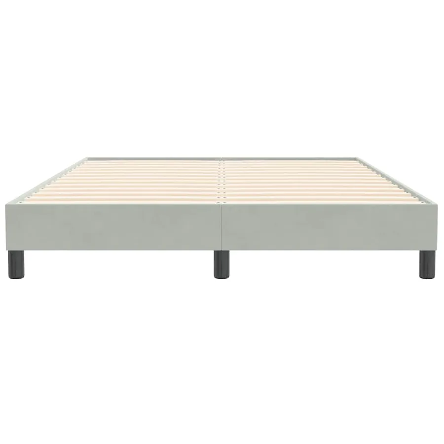 Sommier à lattes de lit sans matelas gris clair 160x210 cm - 5