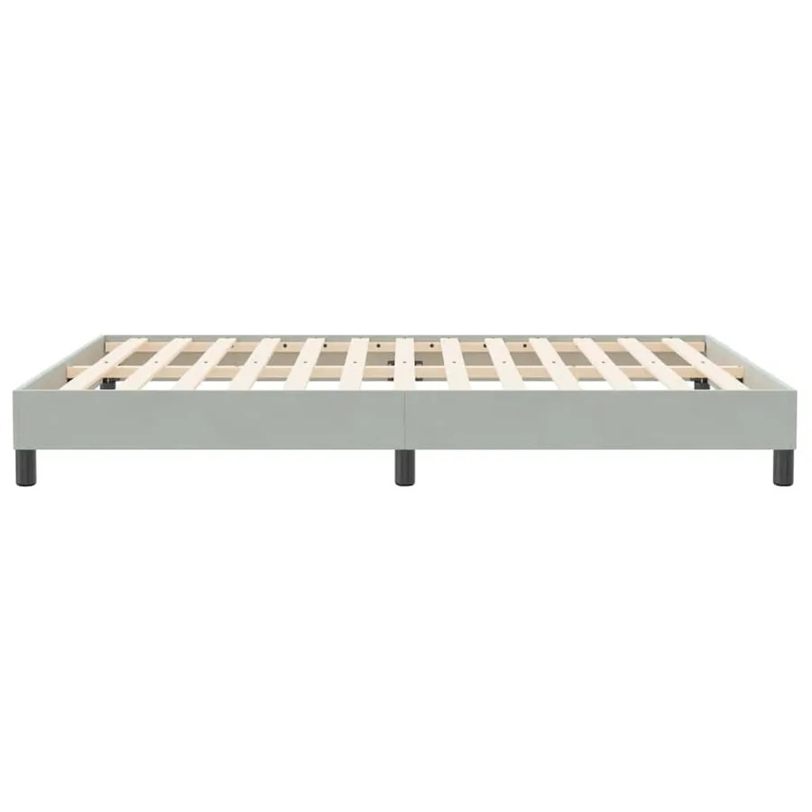 Sommier à lattes de lit sans matelas gris clair 160x210 cm - 6