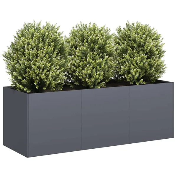 Jardinière Anthracite 120x40x40 cm Acier laminé à froid