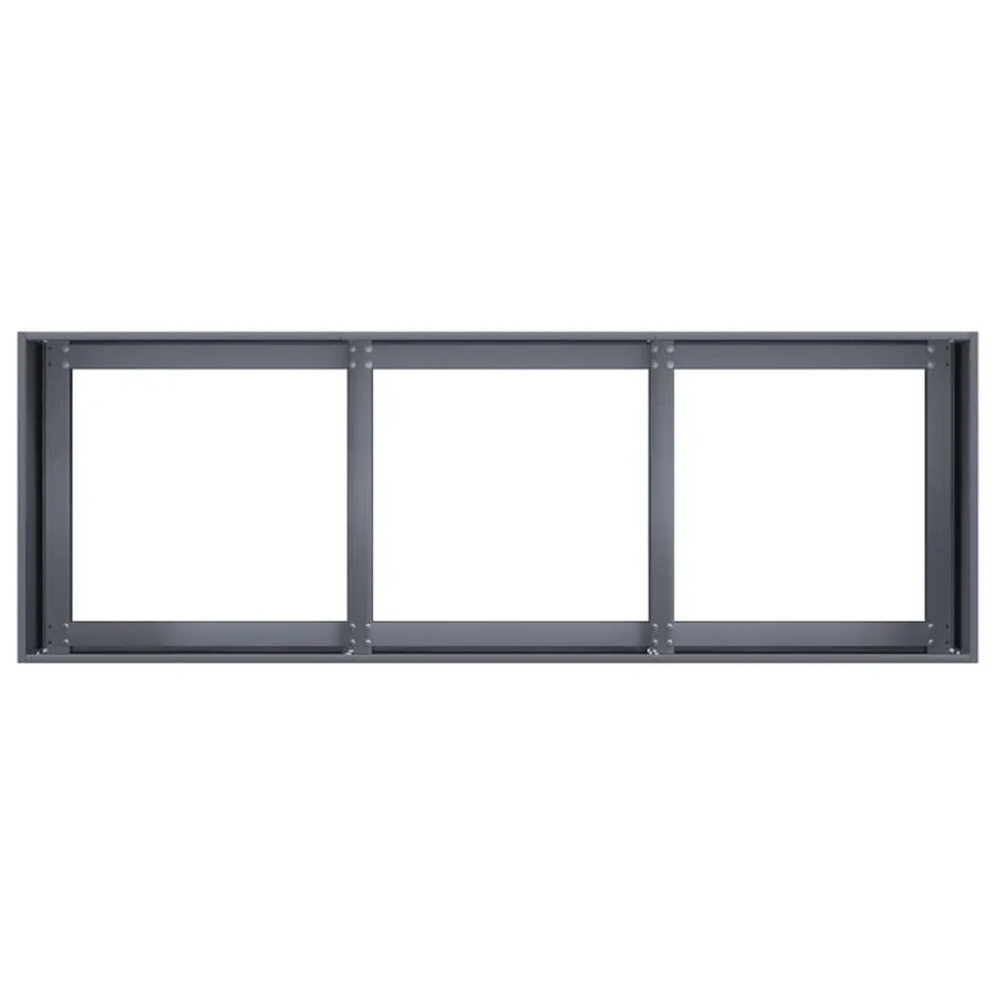 Jardinière Anthracite 120x40x40 cm Acier laminé à froid - 5