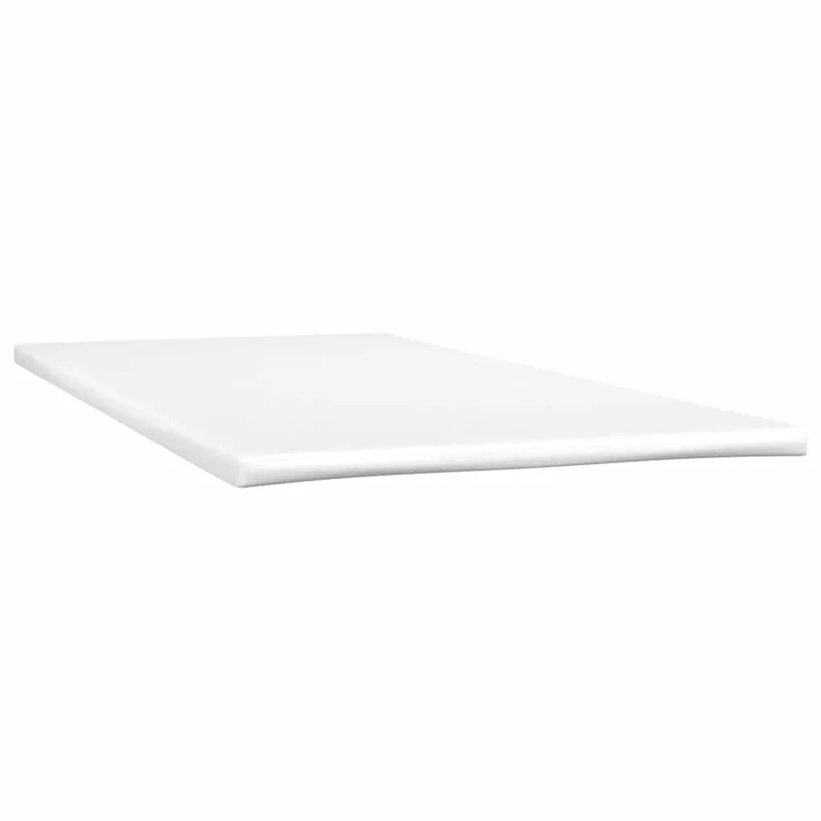 Sommier à lattes de lit avec matelas et LED rose 90x220 cm velours - 9