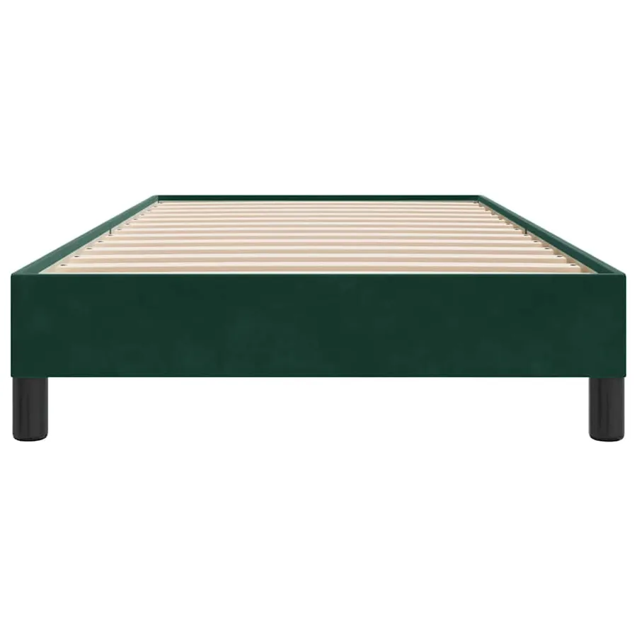 Sommier à lattes de lit sans matelas vert foncé 80x210 cm - 5