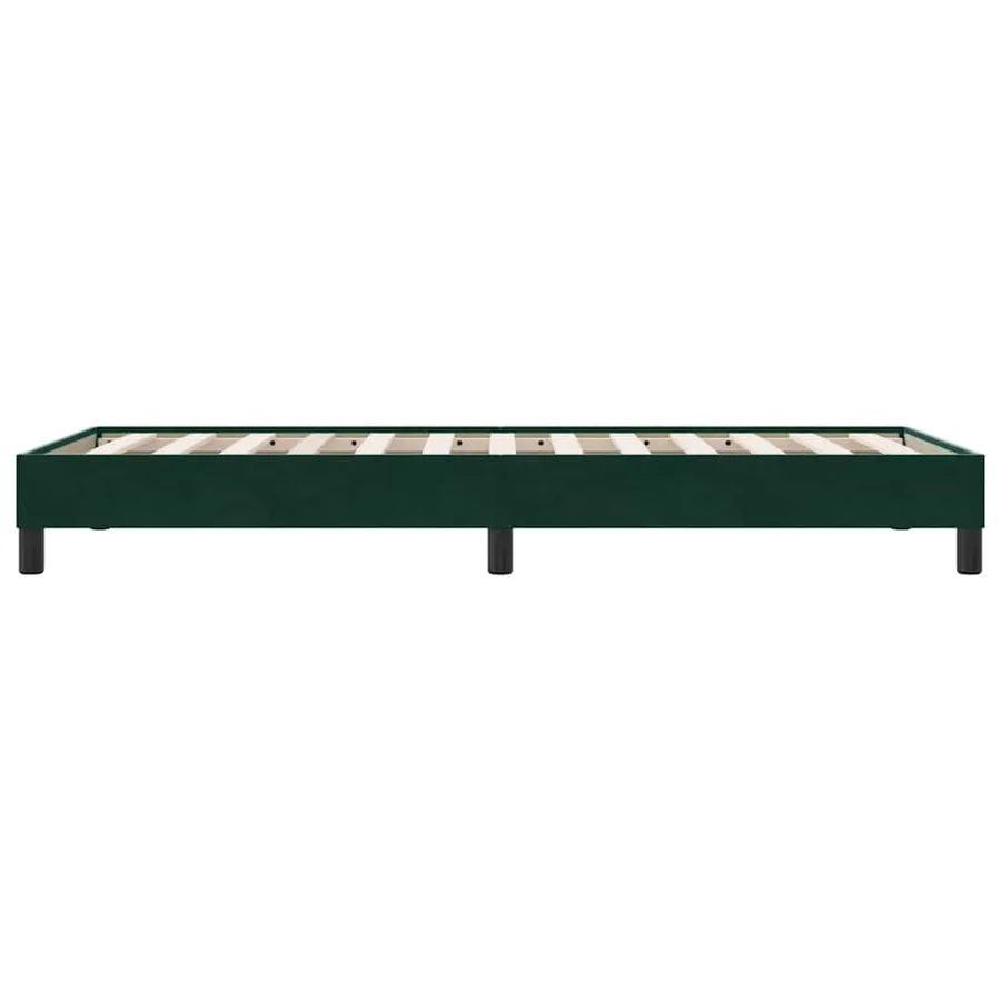 Sommier à lattes de lit sans matelas vert foncé 80x210 cm - 6