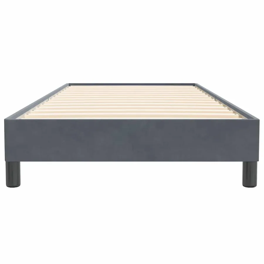 Sommier à lattes de lit sans matelas gris foncé 80x220 cm - 5