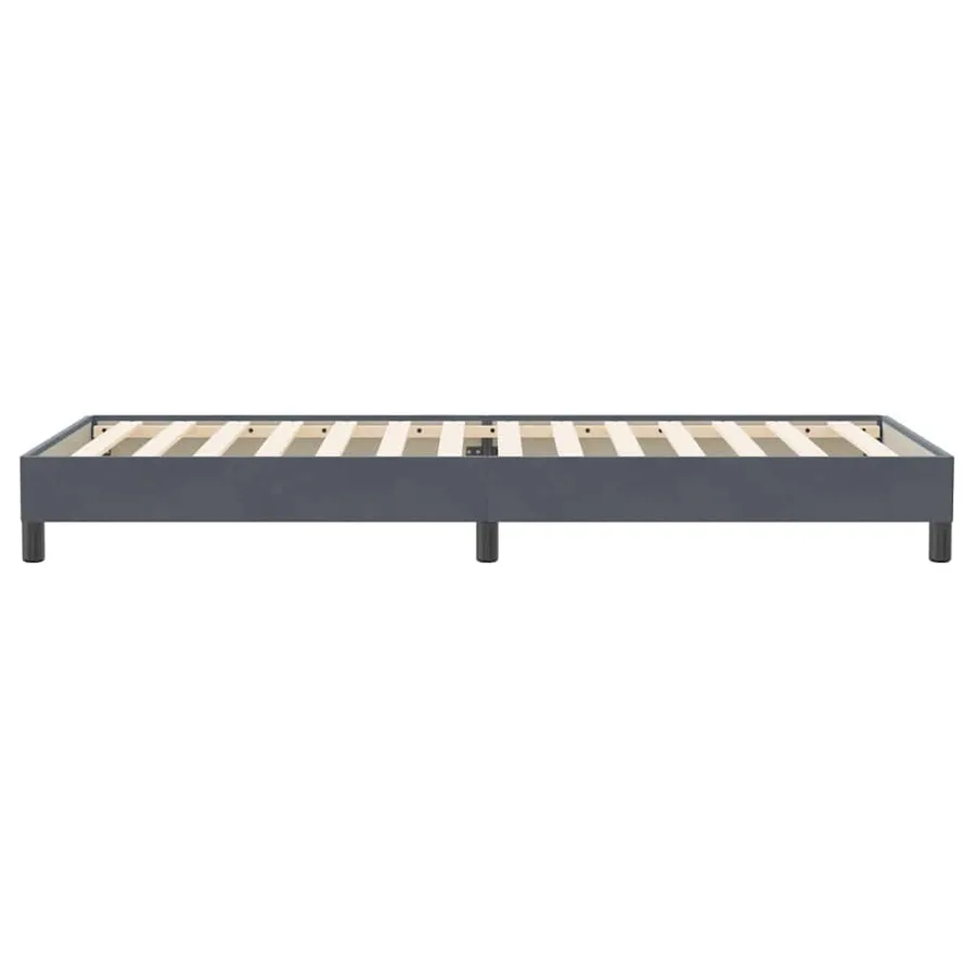Sommier à lattes de lit sans matelas gris foncé 80x220 cm - 6