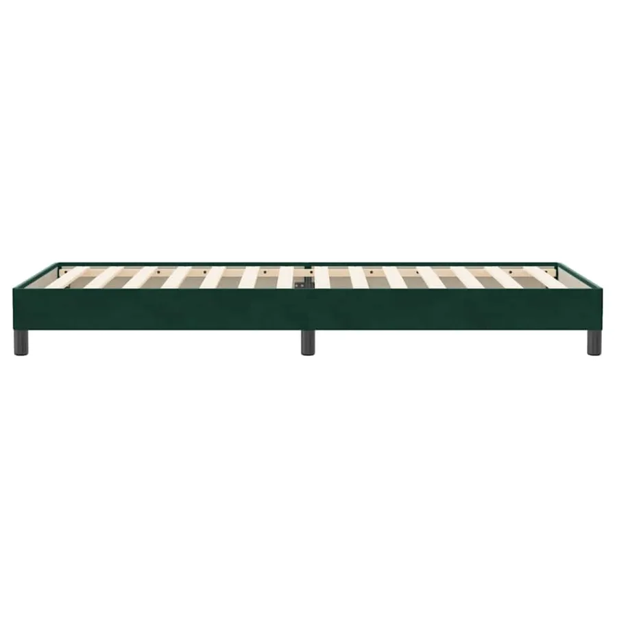 Sommier à lattes de lit sans matelas vert foncé 80x220 cm - 6