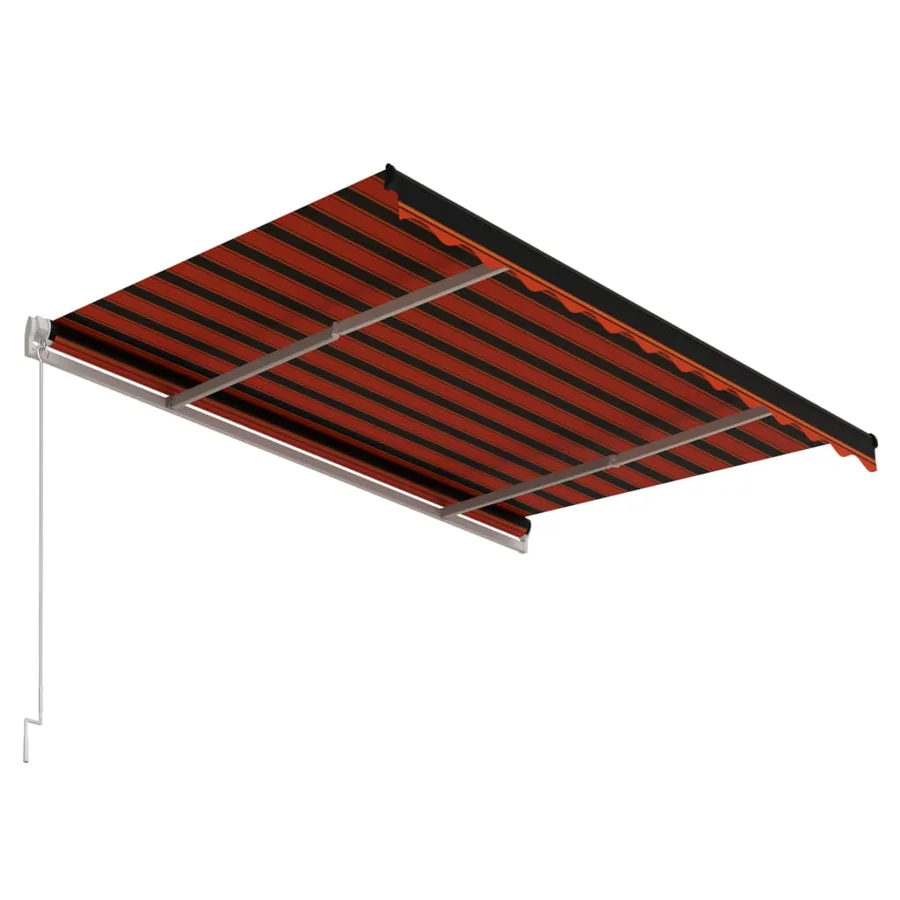 Automatic Retractable Awning 300x250 cm Orange and Brown - 4