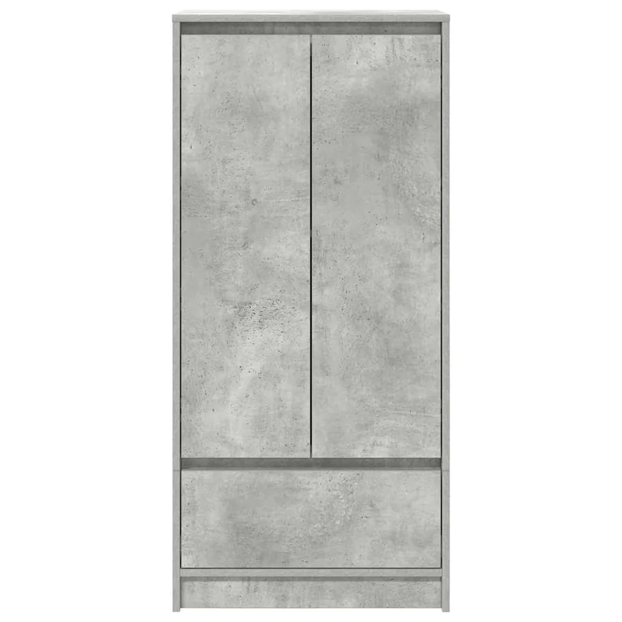 Armoire avec tiroir gris béton 55,5x34x119,5 cm bois ingénierie - 6