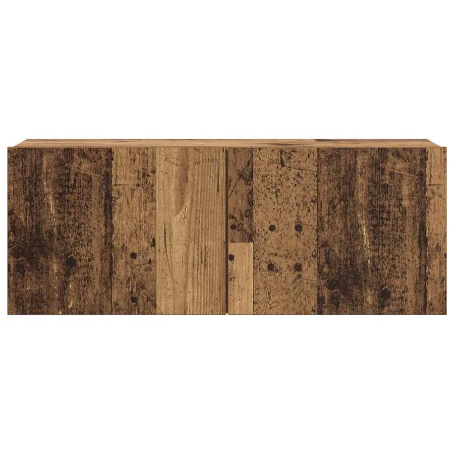 Meubles TV muraux 6 pcs vieux bois bois d'ingénierie - 6