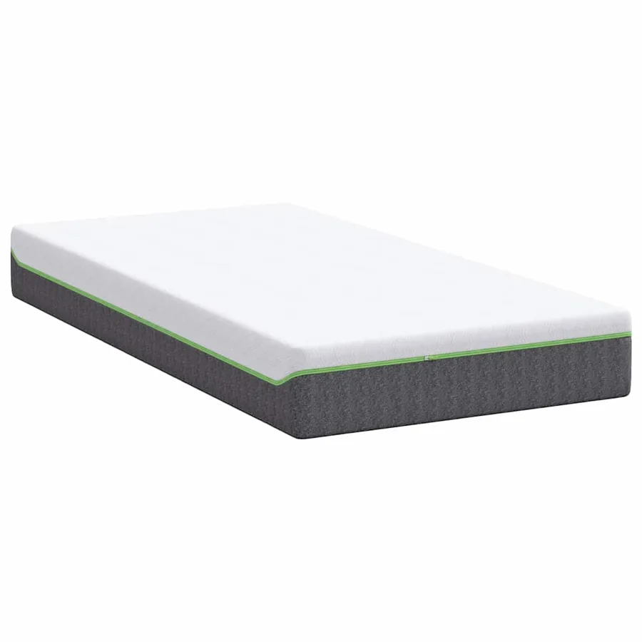 Matelas Blanc et Gris 120 x 200 cm Tissu jacquard - 5