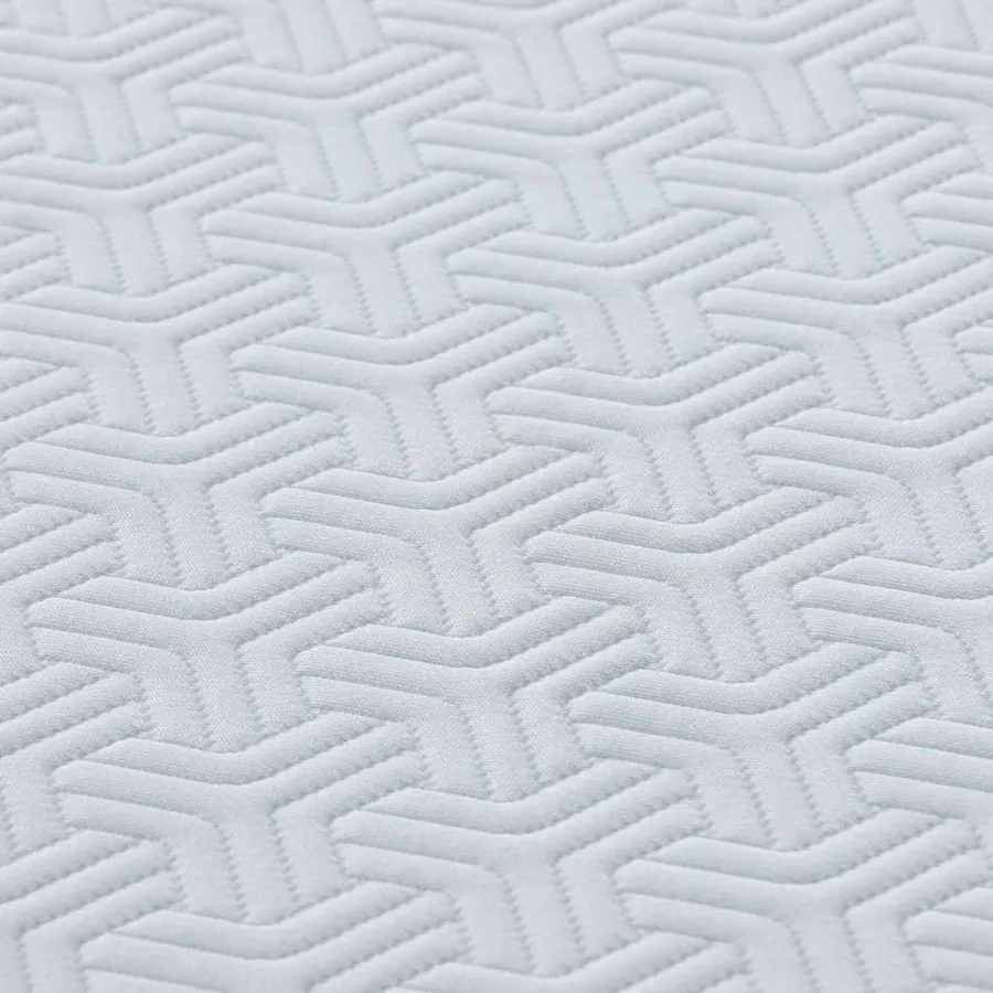Matelas Blanc et Gris 140 x 200 cm Tissu jacquard - 8
