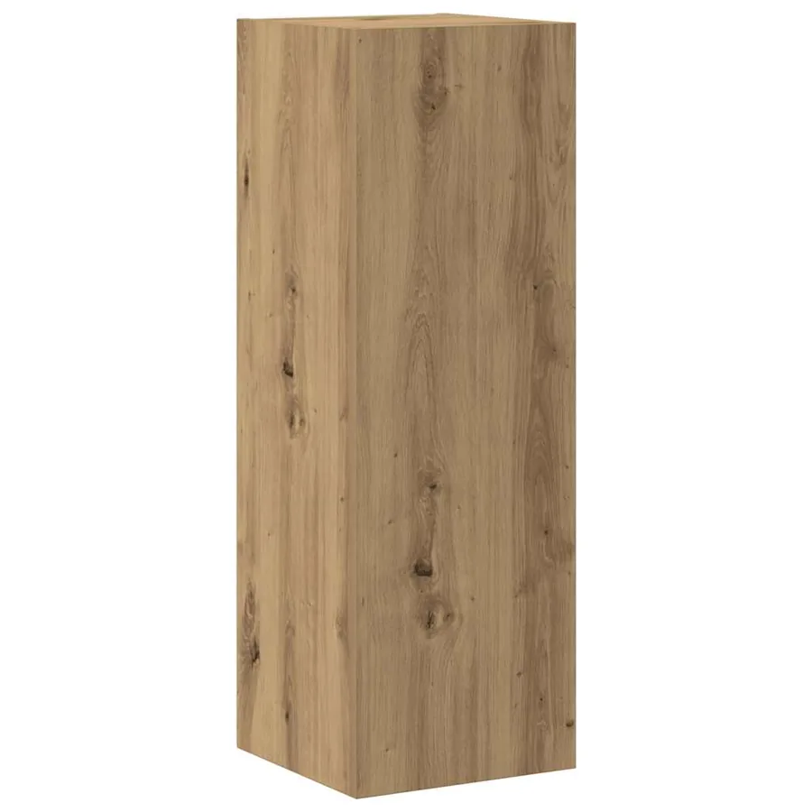 Meubles TV muraux 4 pcs chêne artisanal bois d'ingénierie - 4