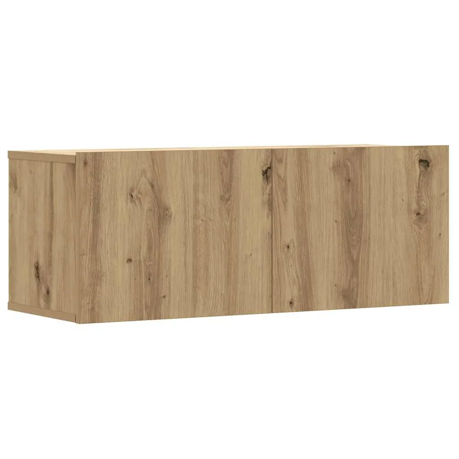Ensemble de meuble TV mural 3 pcs chêne artisanal - 4