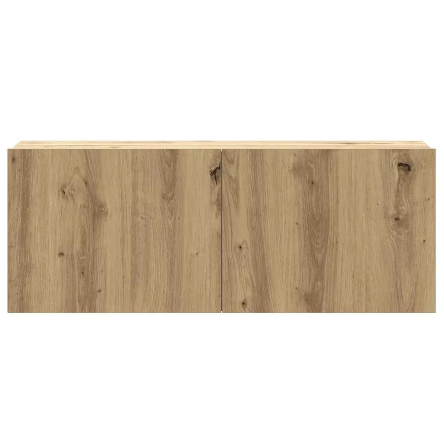 Ensemble de meuble TV mural 3 pcs chêne artisanal - 5