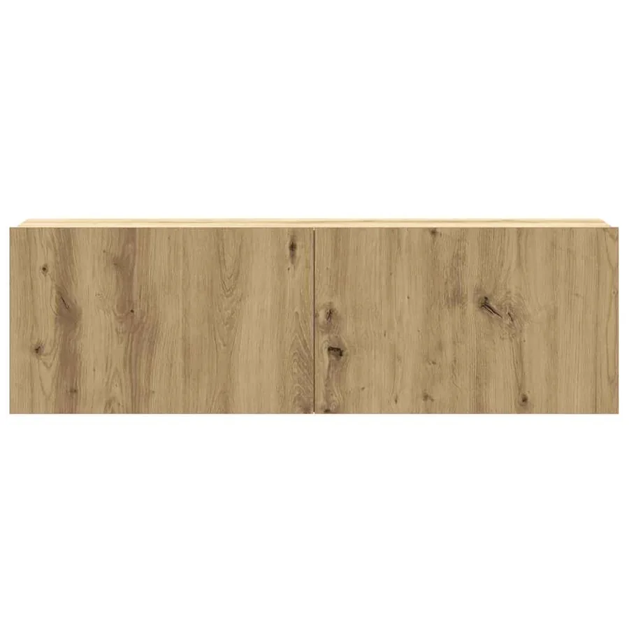 Ensemble de meuble TV mural 2 pcs chêne artisanal - 5