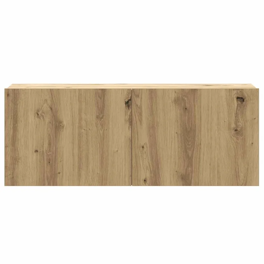 Ensemble de meuble TV mural 2 pcs chêne artisanal - 7