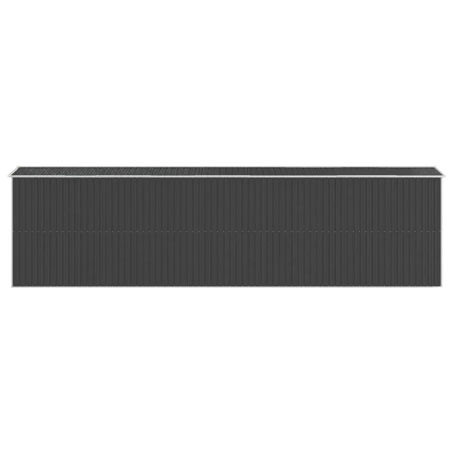 Garden Shed Anthracite 192x772x223 cm Galvanised Metal - 5