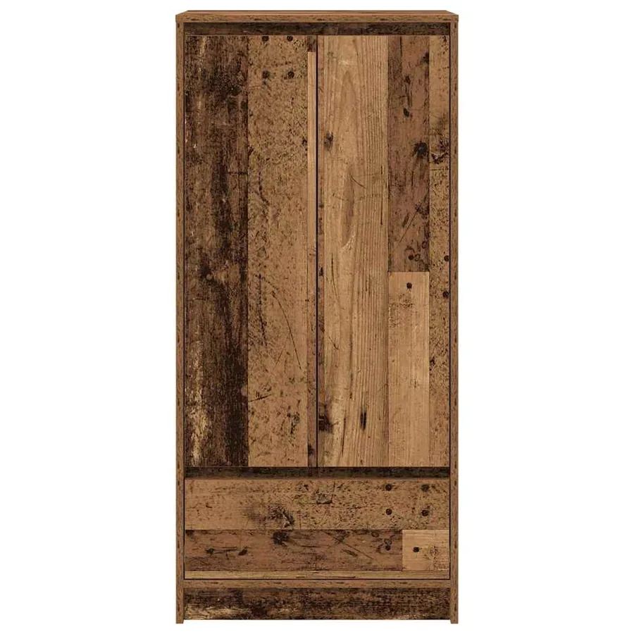 Armoire avec tiroir vieux bois 55,5x34x119,5 cm bois ingénierie - 6