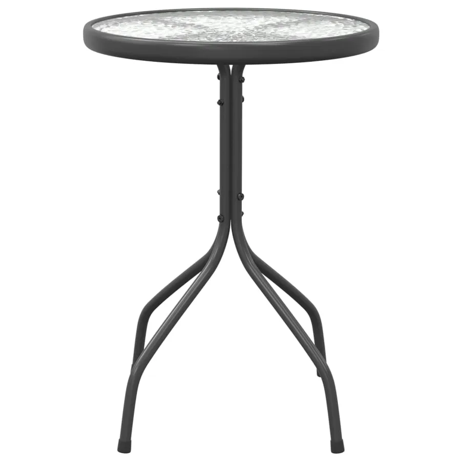 Table de jardin Ø50x71 cm Acier Anthracite - 3