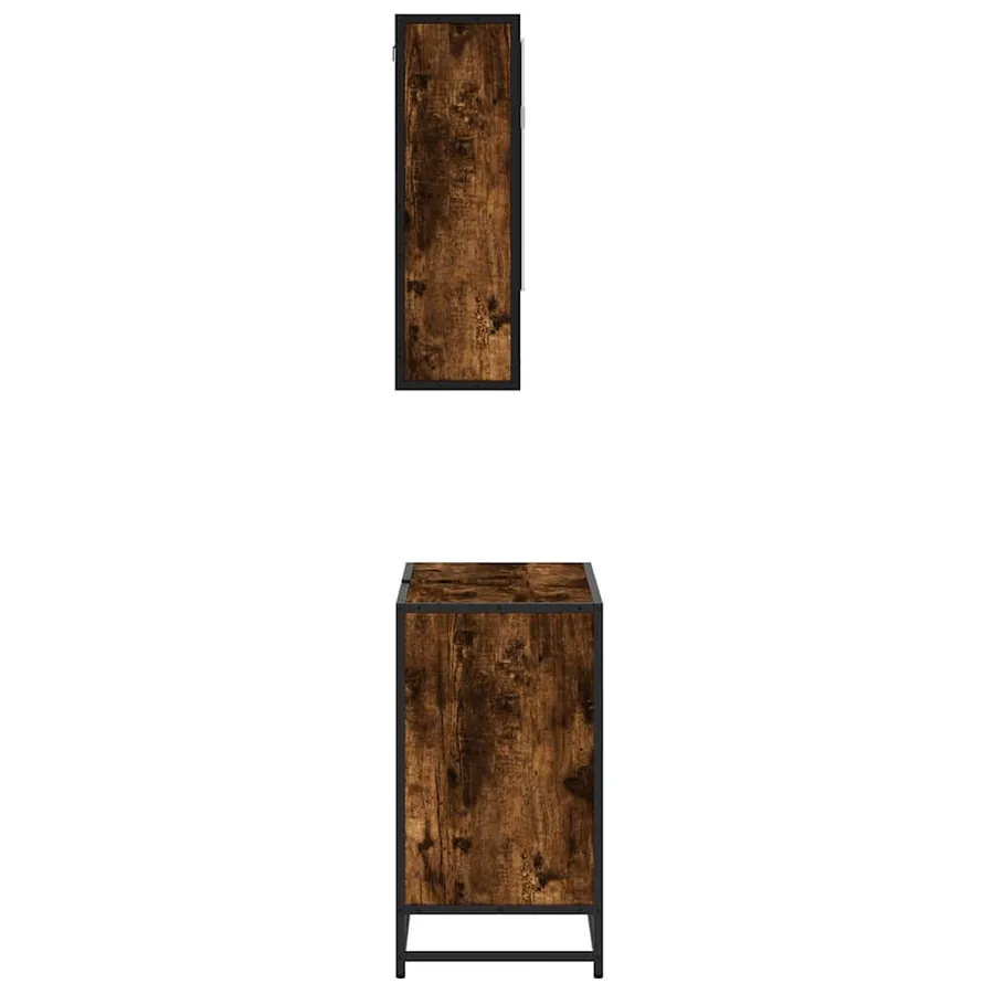 Ensemble de meubles de salle de bain 2 pcs Chêne fumé - 7