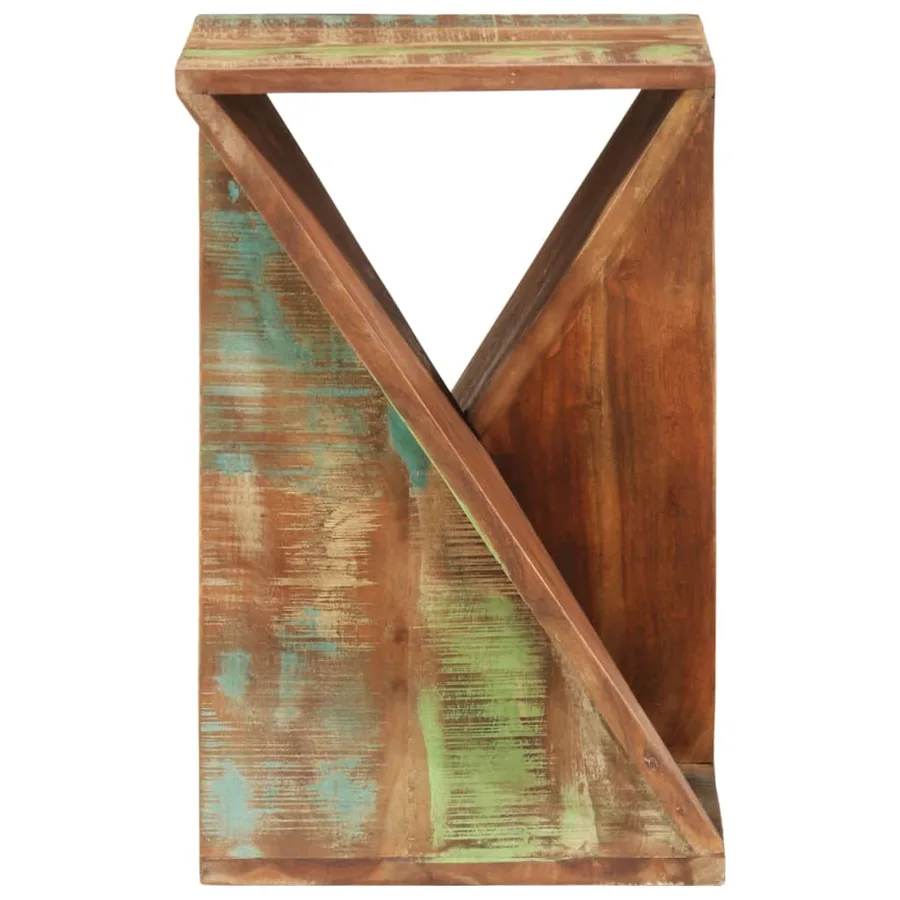 Table d'appoint 35x35x55 cm Bois massif de récupération - 3