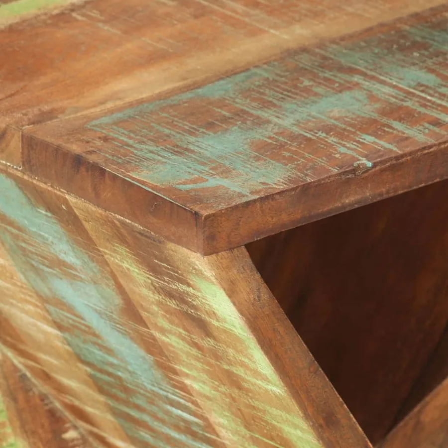 Table d'appoint 35x35x55 cm Bois massif de récupération - 4