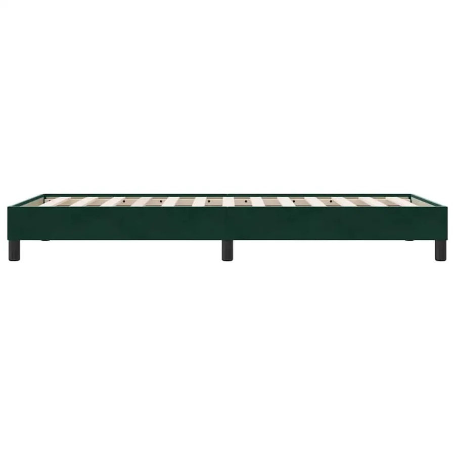 Sommier à lattes de lit sans matelas vert foncé 90x210 cm - 6