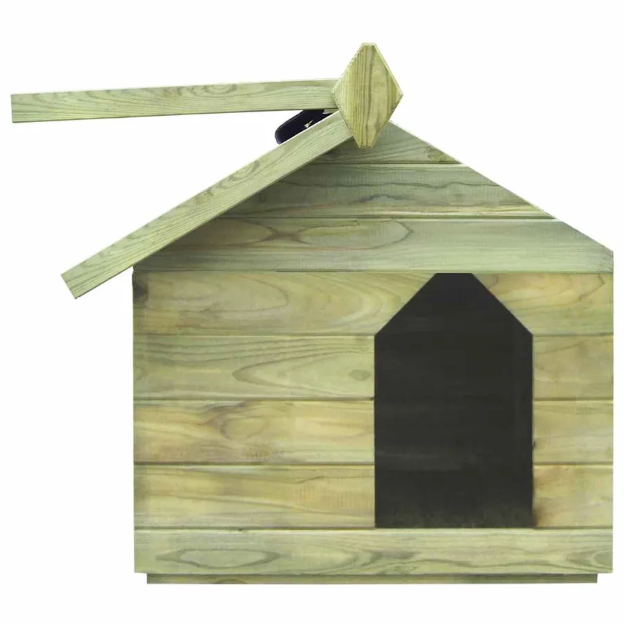 Niche de jardin avec toit ouvrant Bois de pin imprégné - 5