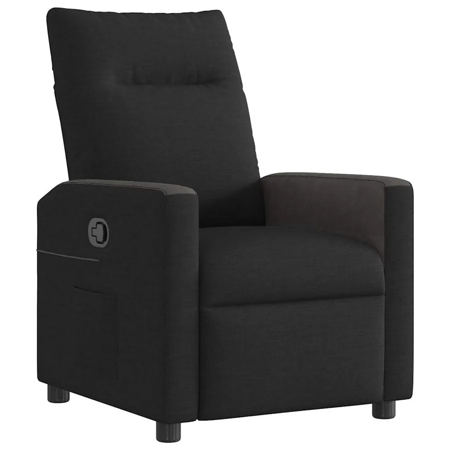 Fauteuil inclinable Noir Tissu - 2