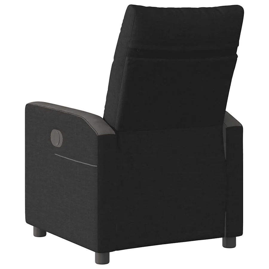 Fauteuil inclinable Noir Tissu - 5