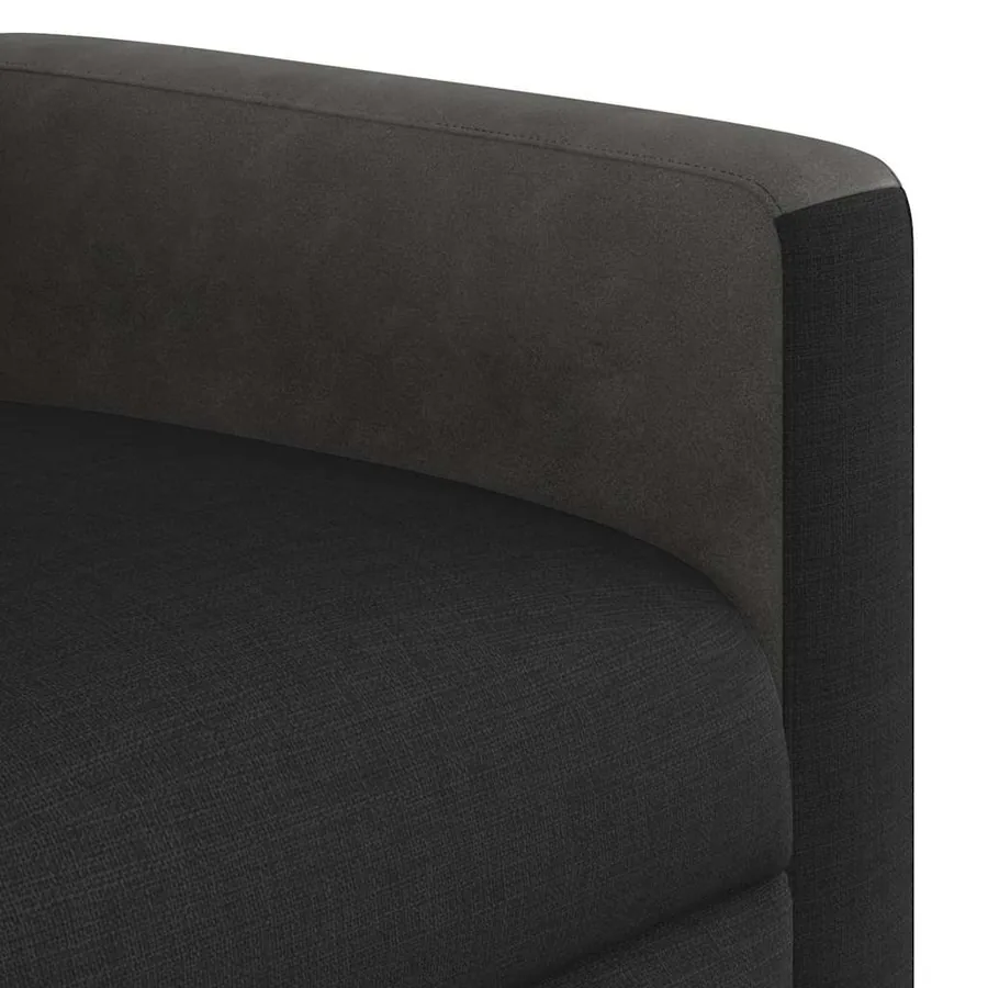 Fauteuil inclinable noir tissu - 12
