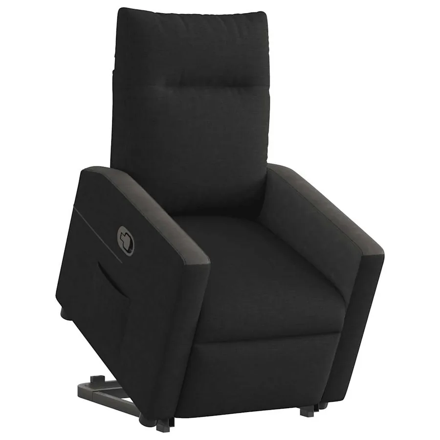 Fauteuil inclinable noir tissu - 2