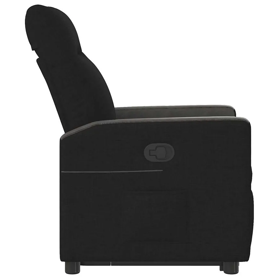 Fauteuil inclinable noir tissu - 6