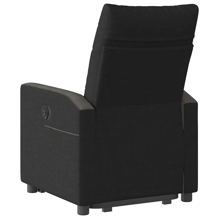 Fauteuil inclinable noir tissu - 7