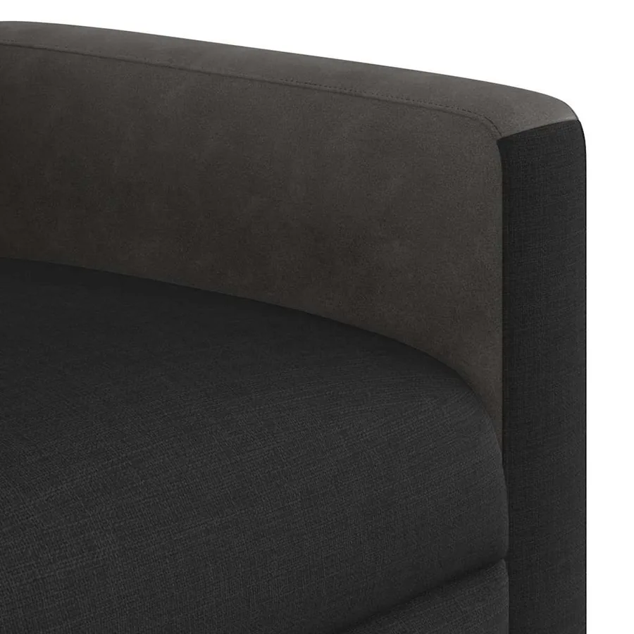 Fauteuil inclinable électrique noir tissu - 13