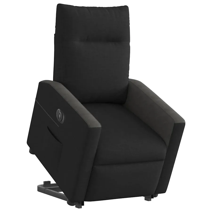 Fauteuil inclinable électrique noir tissu - 2