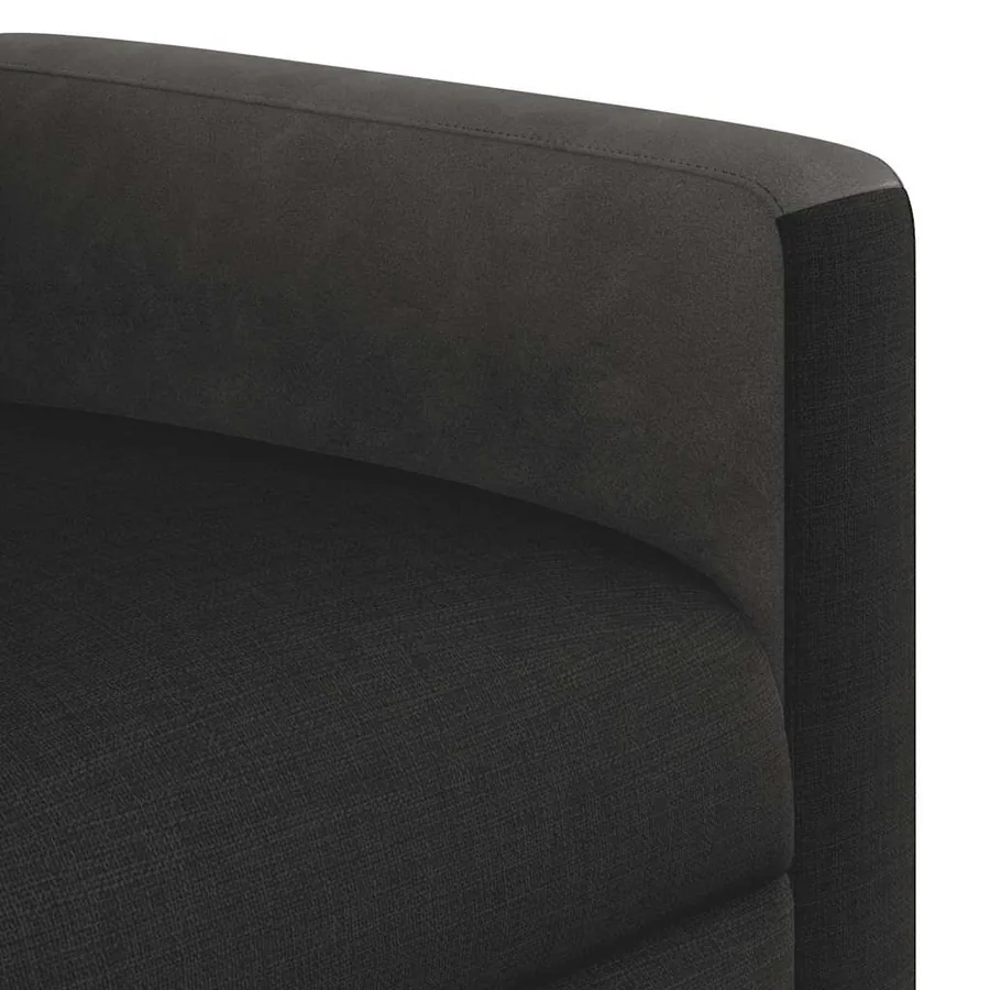 Fauteuil inclinable électrique Noir Tissu - 11