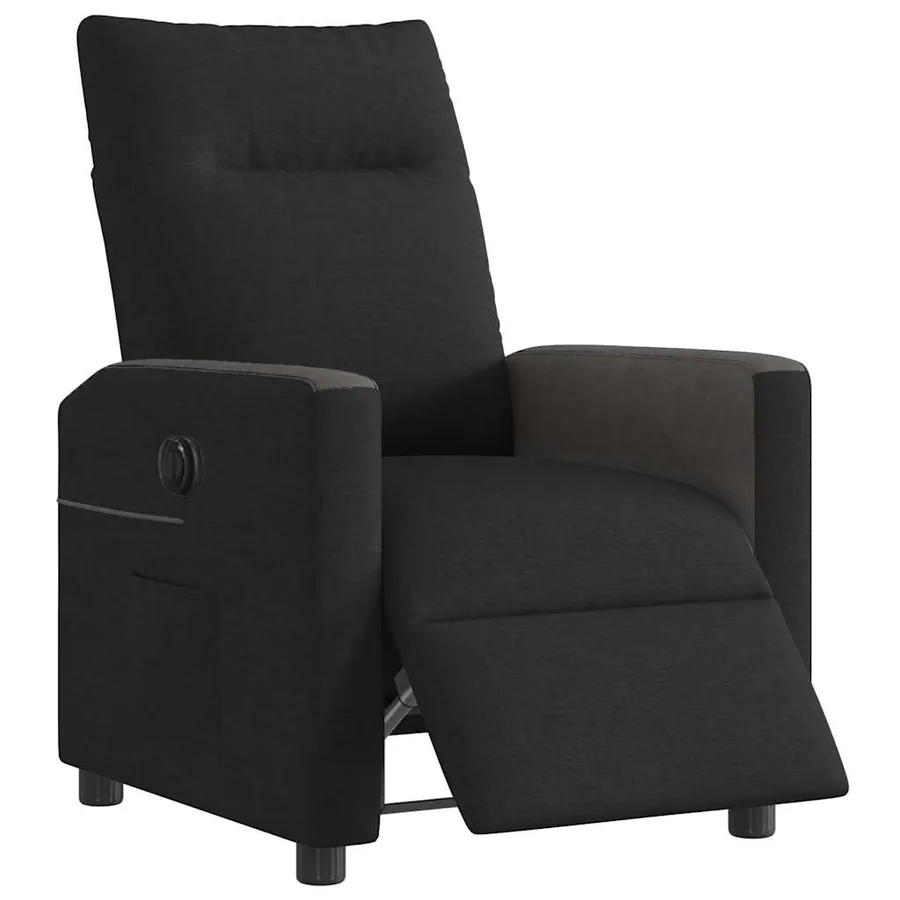Fauteuil inclinable électrique Noir Tissu - 3
