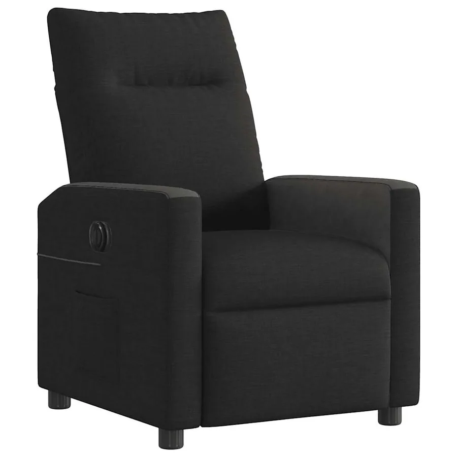 Fauteuil inclinable électrique Noir Tissu - 4