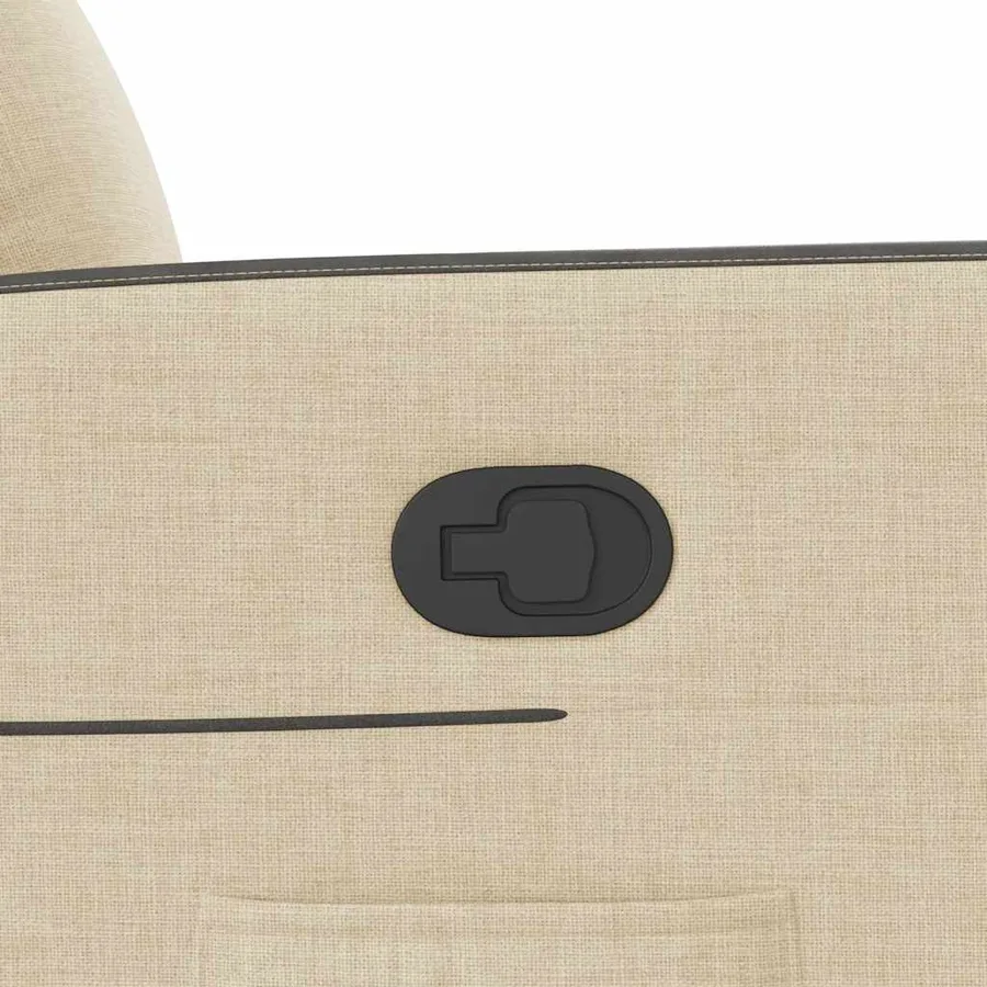 Fauteuil inclinable Crème Tissu - 11