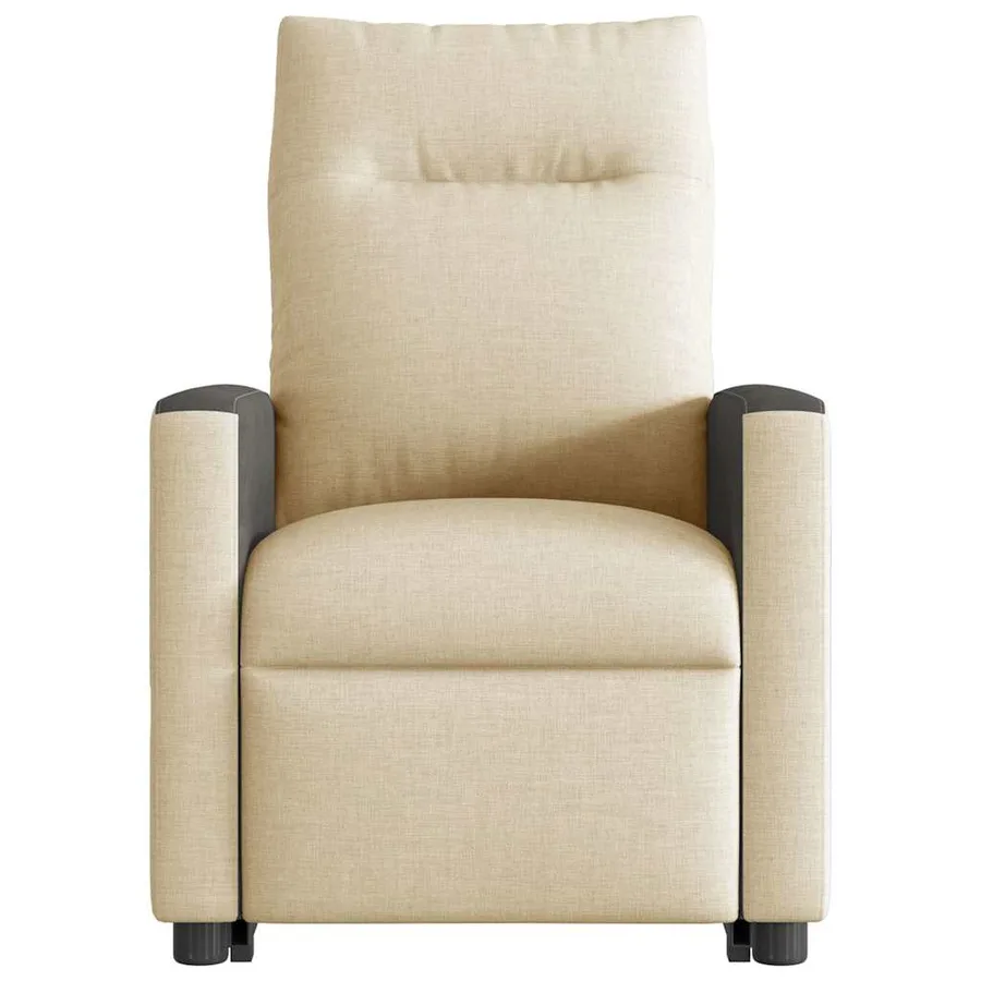 Fauteuil inclinable Crème Tissu - 5